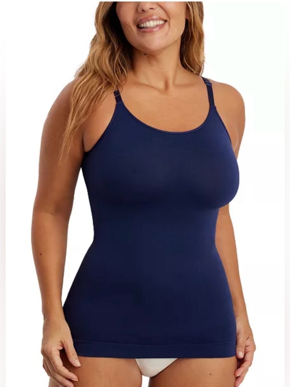 Shapermint Navy Seamless Support Tank Cami